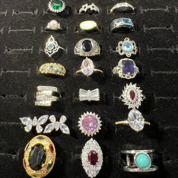 Ladies Rings Bundle # 6-New Total of 30 - Picture 2 of 2